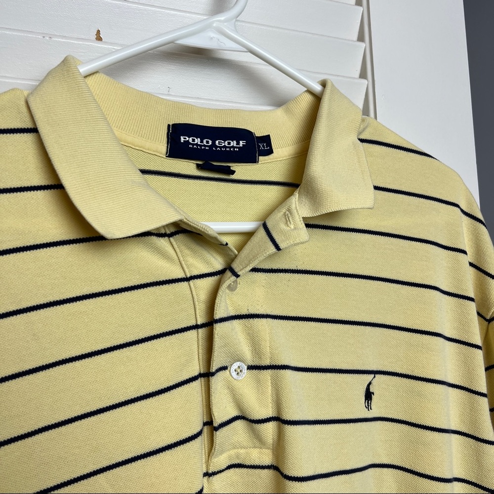 Ralph Lauren Polo Golf Yellow Striped Shirt